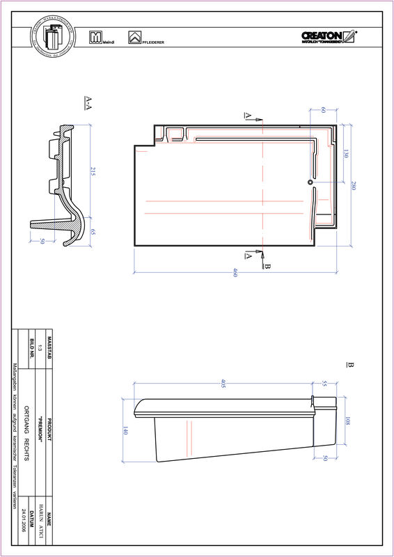 Product CAD file PREMION gevelpan rechts OGR