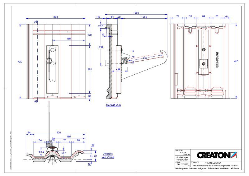 Product CAD file HEIDELBERG basiselement Gitter