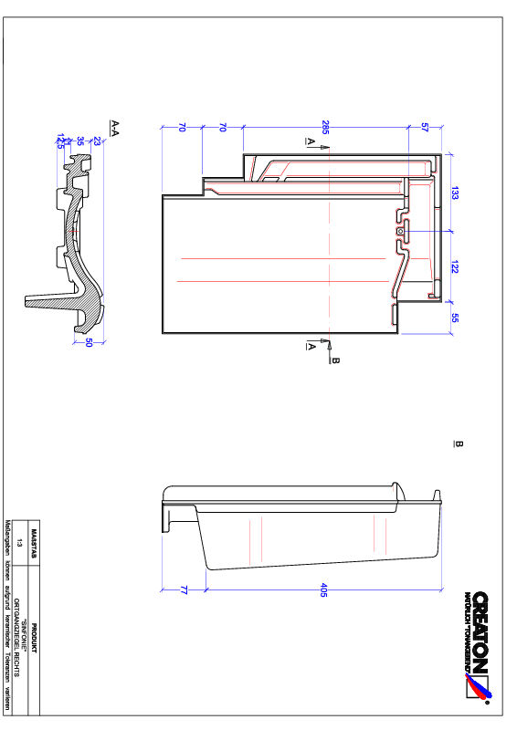 Product CAD file SINFONIE gevelpan rechts OGR
