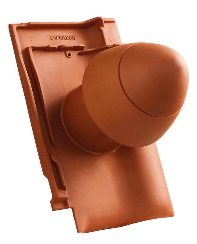 FUT SIGNUM keramische doorvoerpan DN 125 mm met afneembare kap, incl. Universele adapter en flexibel kanaal