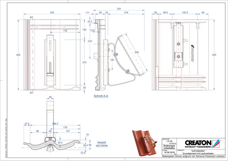 Product CAD file GÖTEBORG basiselement Laufrost