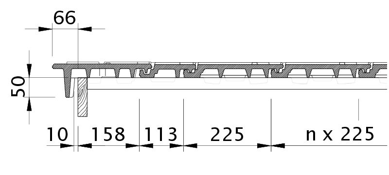 Technische tekening DOMINO OBL OBL