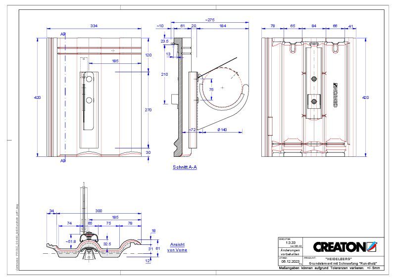 Product CAD file HEIDELBERG basiselement Rundholz