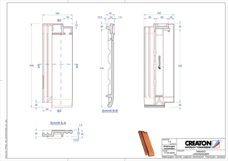 Product CAD file MIKADO halve pan LH