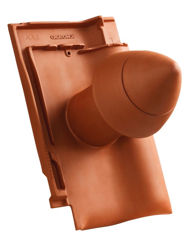 FUT SIGNUM keramische doorvoerpan DN 100 mm met opzetbare kap, incl. Universele adapter en flexibel kanaal