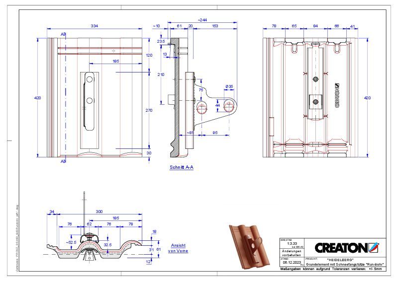 Product CAD file HEIDELBERG basiselement Rundrohr