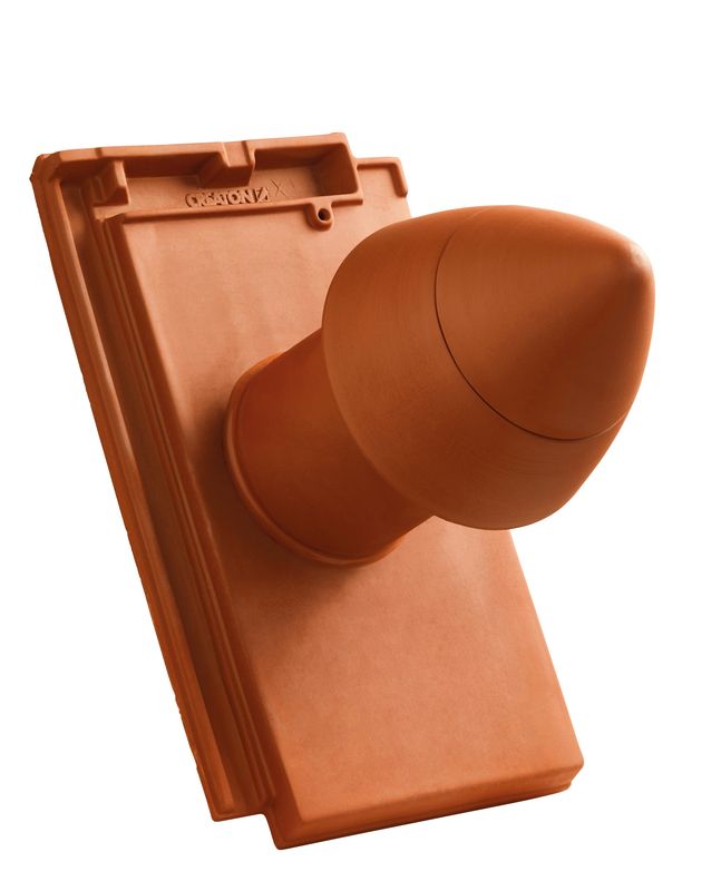 DOM SIGNUM keramische doorvoerpan DN 100 mm met opzetbare kap, incl. Universele adapter en flexibel kanaal
