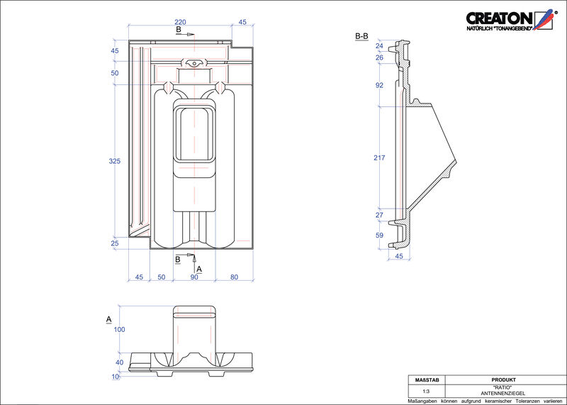 Product CAD file RATIO Aerial ANTENNE
