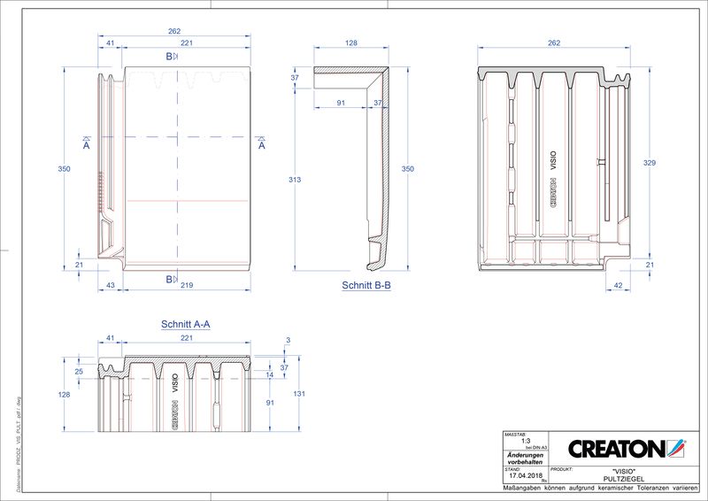 Product CAD file VISIO shed roof tile PULT