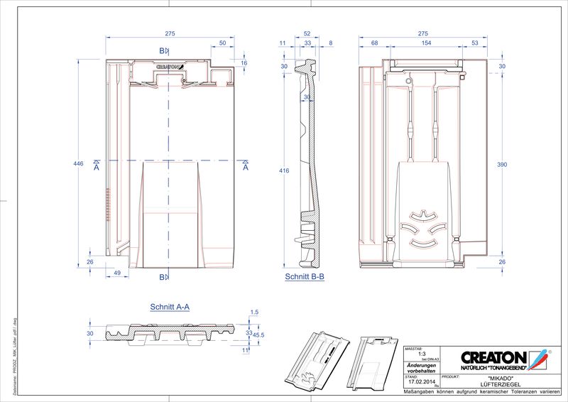 Product CAD file MIKADO ventilatiepan LUEFTZ