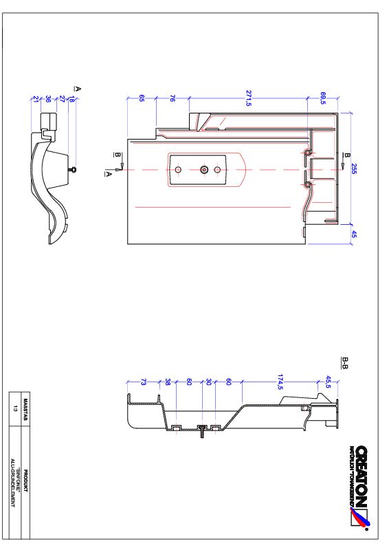 Product CAD file SINFONIE basis, aluminium GRUNDALU