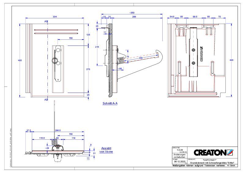 Product CAD file KAPSTADT base element Gitter