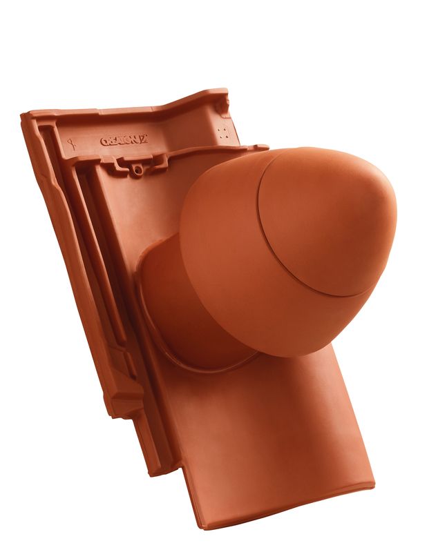 SIN SIGNUM keramische doorvoerpan DN 125 mm met afneembare kap, incl. Universele adapter en flexibel kanaal