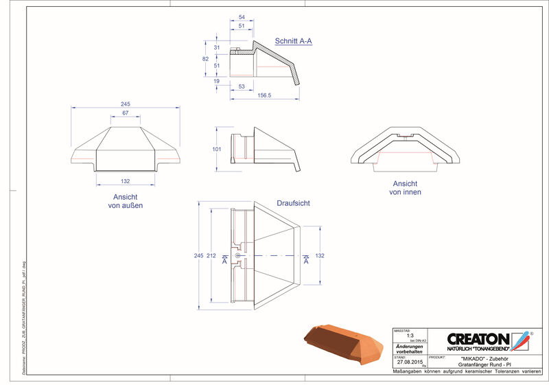 Product CAD file RIDGE accessory range GRATA-PI-rund