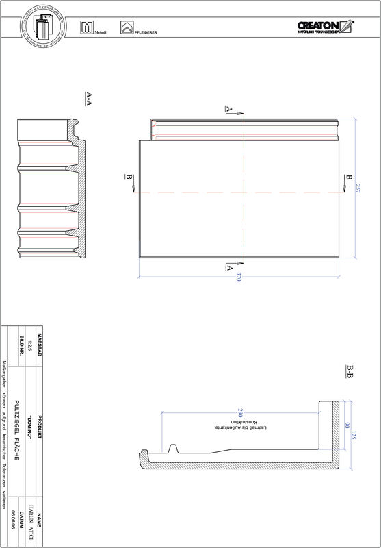 Product CAD file DOMINO shed-/chaperonpan PULTFLA