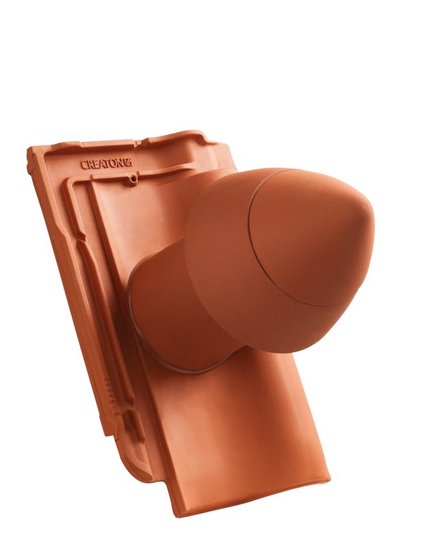 HAR SIGNUM keramische doorvoerpan DN 100 mm met opzetbare kap, incl. Universele adapter en flexibel kanaal
