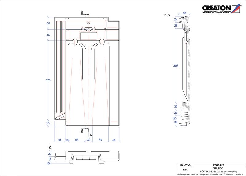 Product CAD file RATIO ventilatiepan LUEFTZ