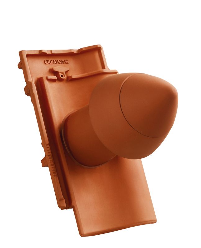 MEL SIGNUM keramische doorvoerpan DN 100 mm met opzetbare kap, incl. Universele adapter en flexibel kanaal