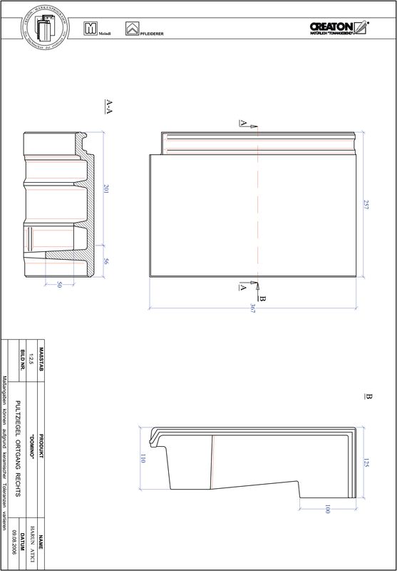 Product CAD file DOMINO shed-/chaperonpan rechts PULTOGR