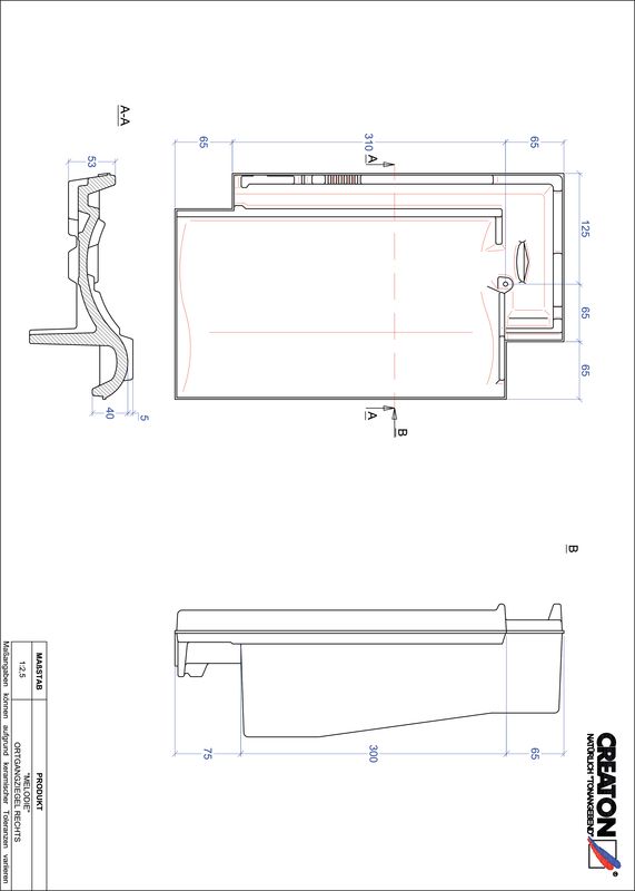 Product CAD file MELODIE gevelpan rechts OGR