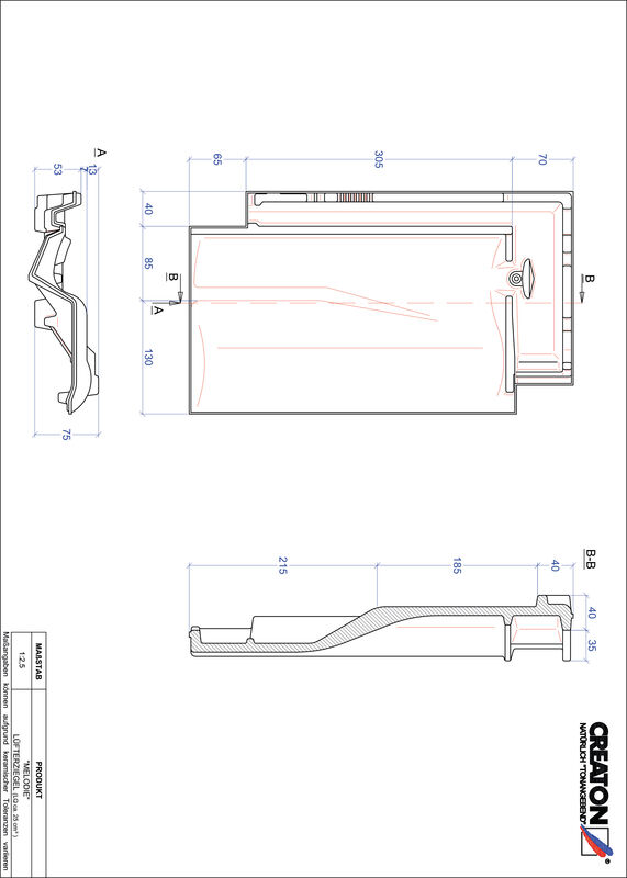 Product CAD file MELODIE ventilatiepan LUEFTZ