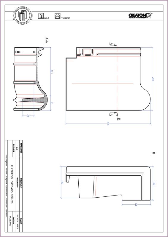 Product CAD file PREMION shed/chaperongevelpan rechts PULTOGR