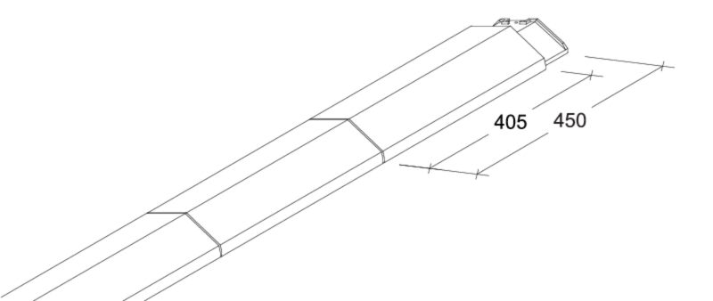 Drawing ridge and hip tile product range PG-Firstziegel-Perspektive