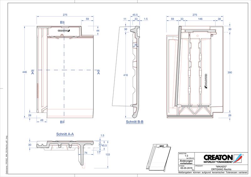 Product CAD file MIKADO gevelpan rechts OGR