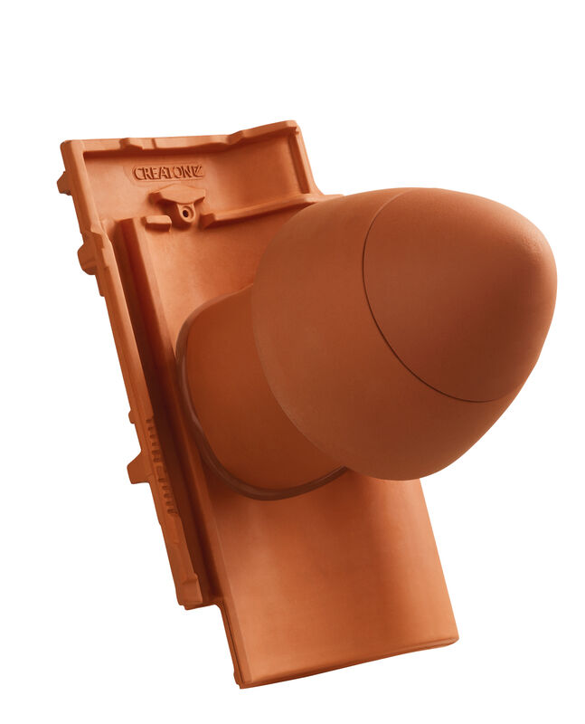 MEL SIGNUM keramische doorvoerpan DN 125 mm met afneembare kap, incl. Universele adapter en flexibel kanaal