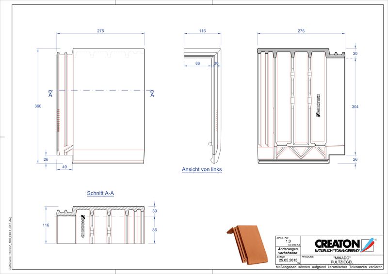 Product CAD file MIKADO shedpan PULT